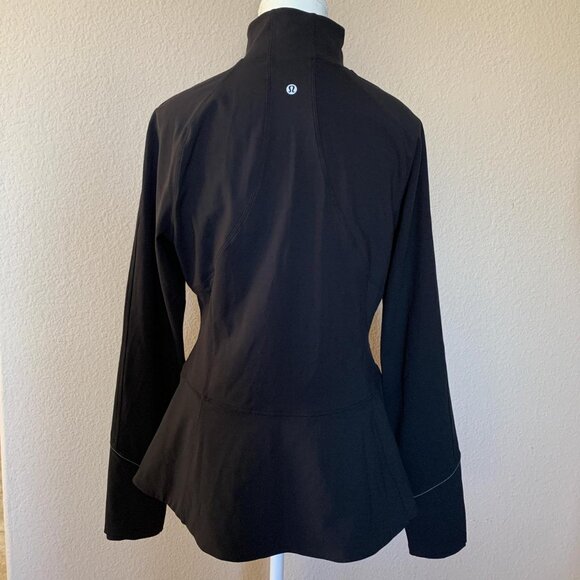 Lululemon black full-zip jacket in size 10 - Picture 2 of 7
